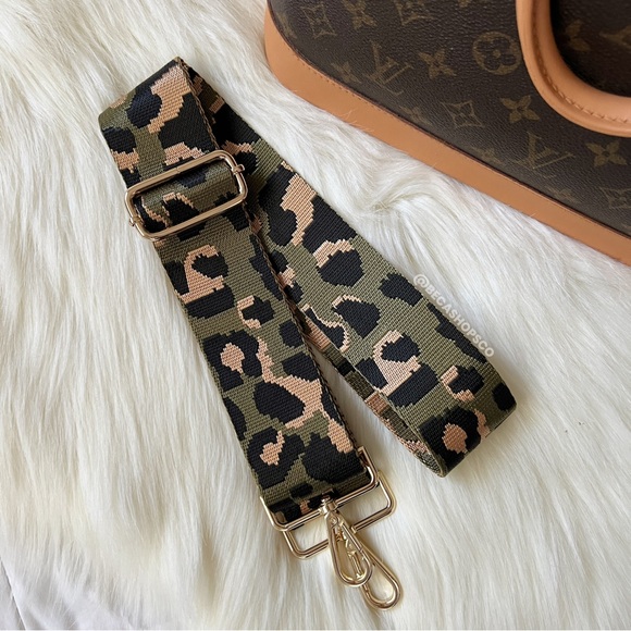 Camo Leopard Wide Canvas Strap Replacement - Picture 6 of 8